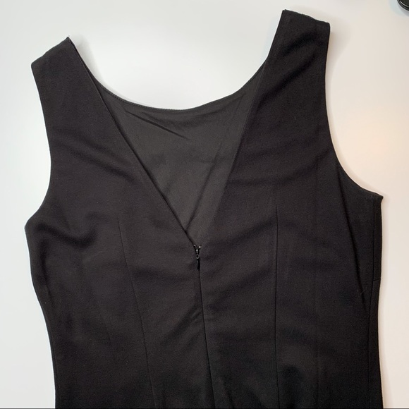 NWOT Philosophy Black Sleeveless Fitted Sheath Dress Peter Pan Jeweled Collar - Picture 6 of 10